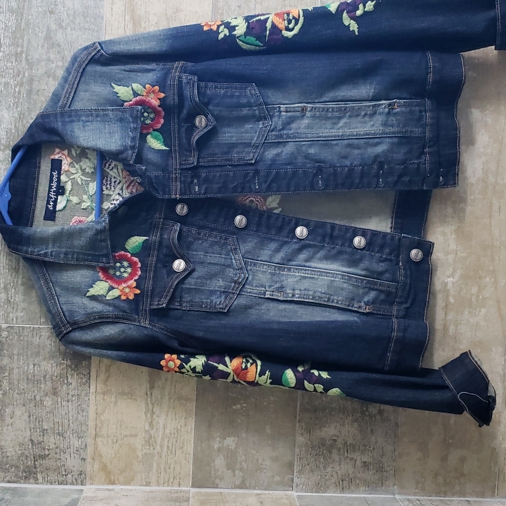 Driftwood Embroidered Jean Jacket